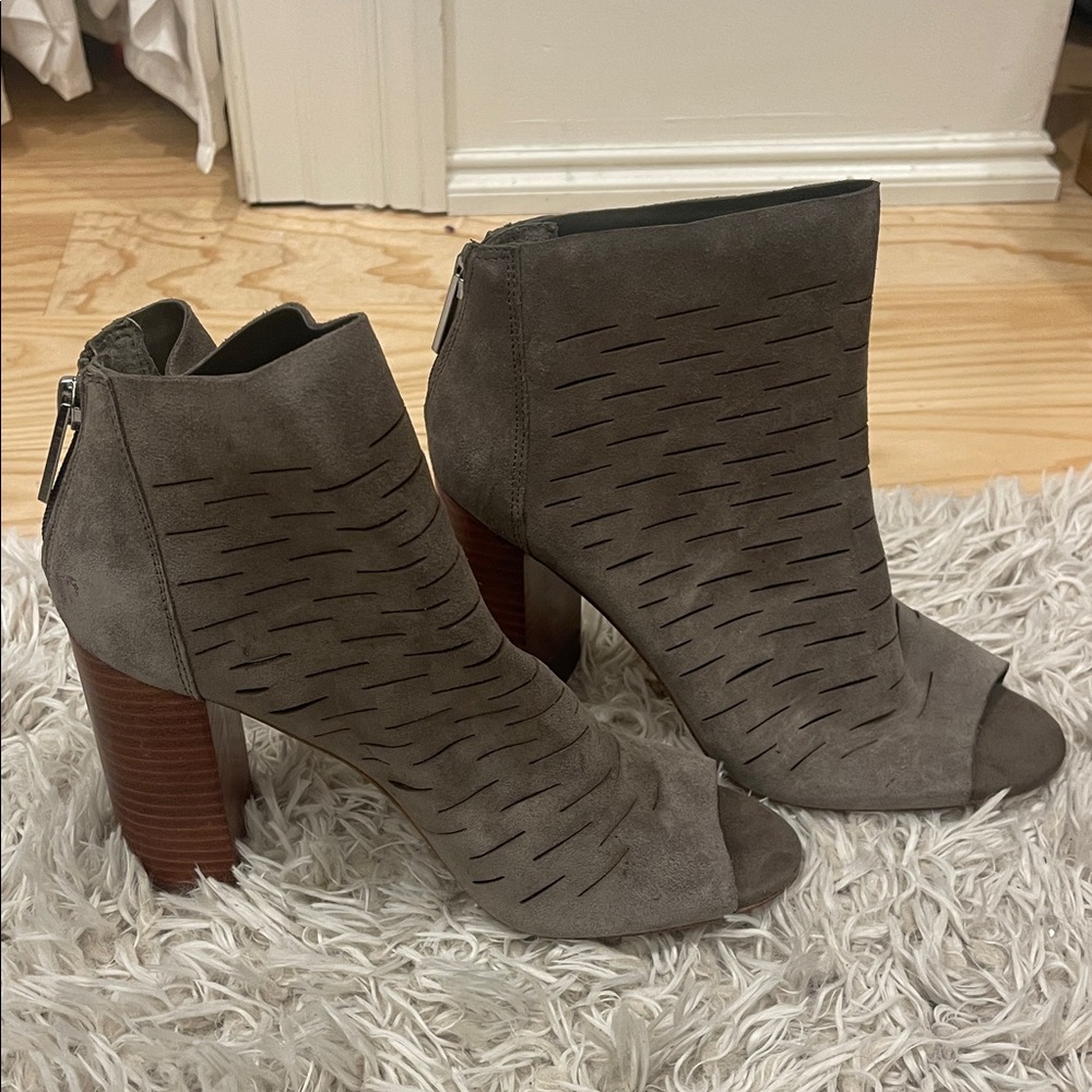 1. State Taupe Suede Ankle Booties brand new women’s 7.5